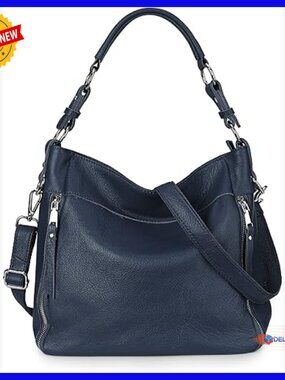 Genuine Leather Hobo Bag Crossbody Shoulder Purse Large Capacity Women